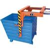 Crossbar for stackable tipping container